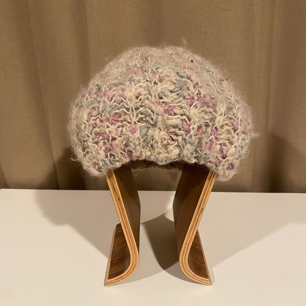 Vintage Lord & Taylor Knit Hat Made in Italy Wool Blend Boho Style